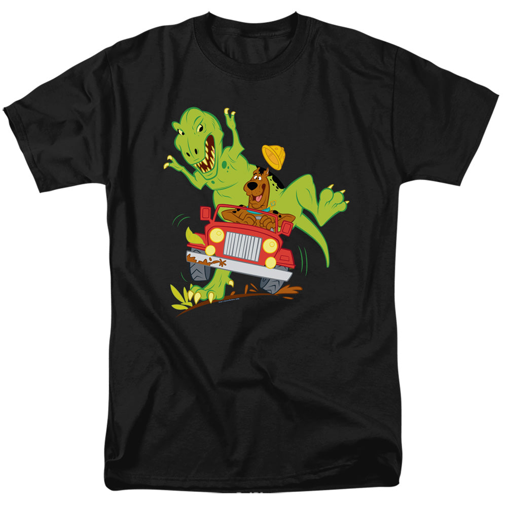 Scooby Doo! Dino Chase Mens T Shirt Black