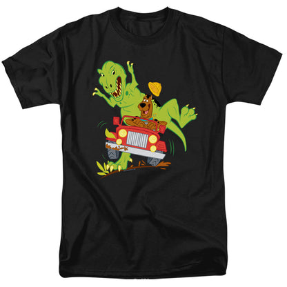 Scooby Doo! Dino Chase Mens T Shirt Black