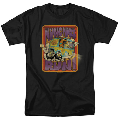 Scooby Doo! Munchies Run Mens T Shirt Black