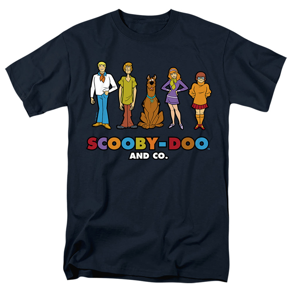 Scooby Doo! And Co. Lineup Mens T Shirt Navy