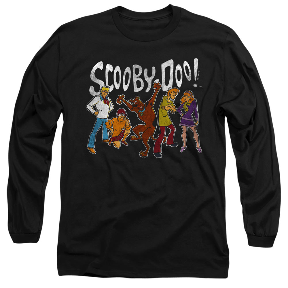 Scooby Doo! Scooby Doo Gang Mens Long Sleeve Shirt Black Officially Licensed