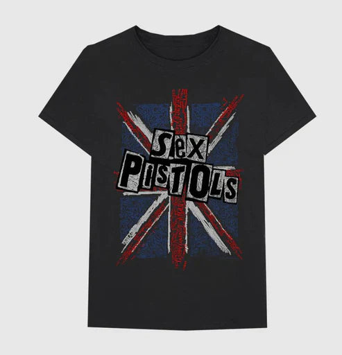 Sex Pistols Union Jack Flag Mens T Shirt Black