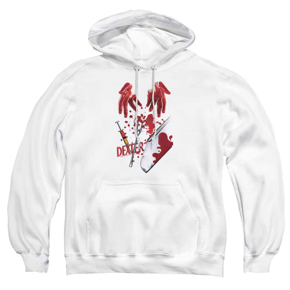Dexter Tools Of The Trade Mens Hoodie White
