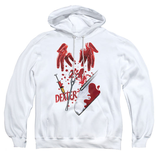 Dexter Tools Of The Trade Mens Hoodie White