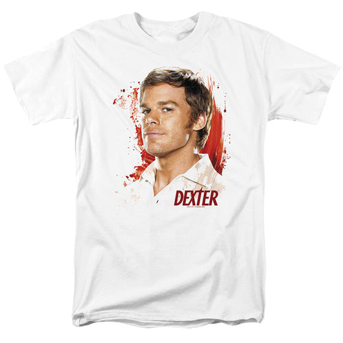 Dexter Blood Splatter Mens T Shirt White