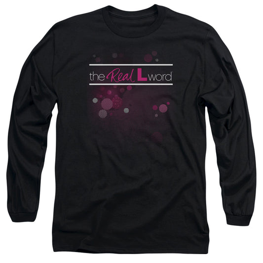 The Real L Word Flashy Logo Mens Long Sleeve Shirt Black Officially Licensed