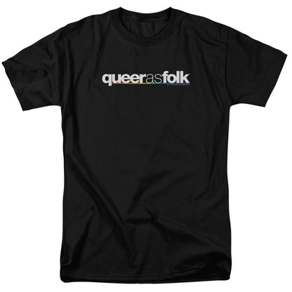 Queer As Folk Logo Mens T Shirt Black