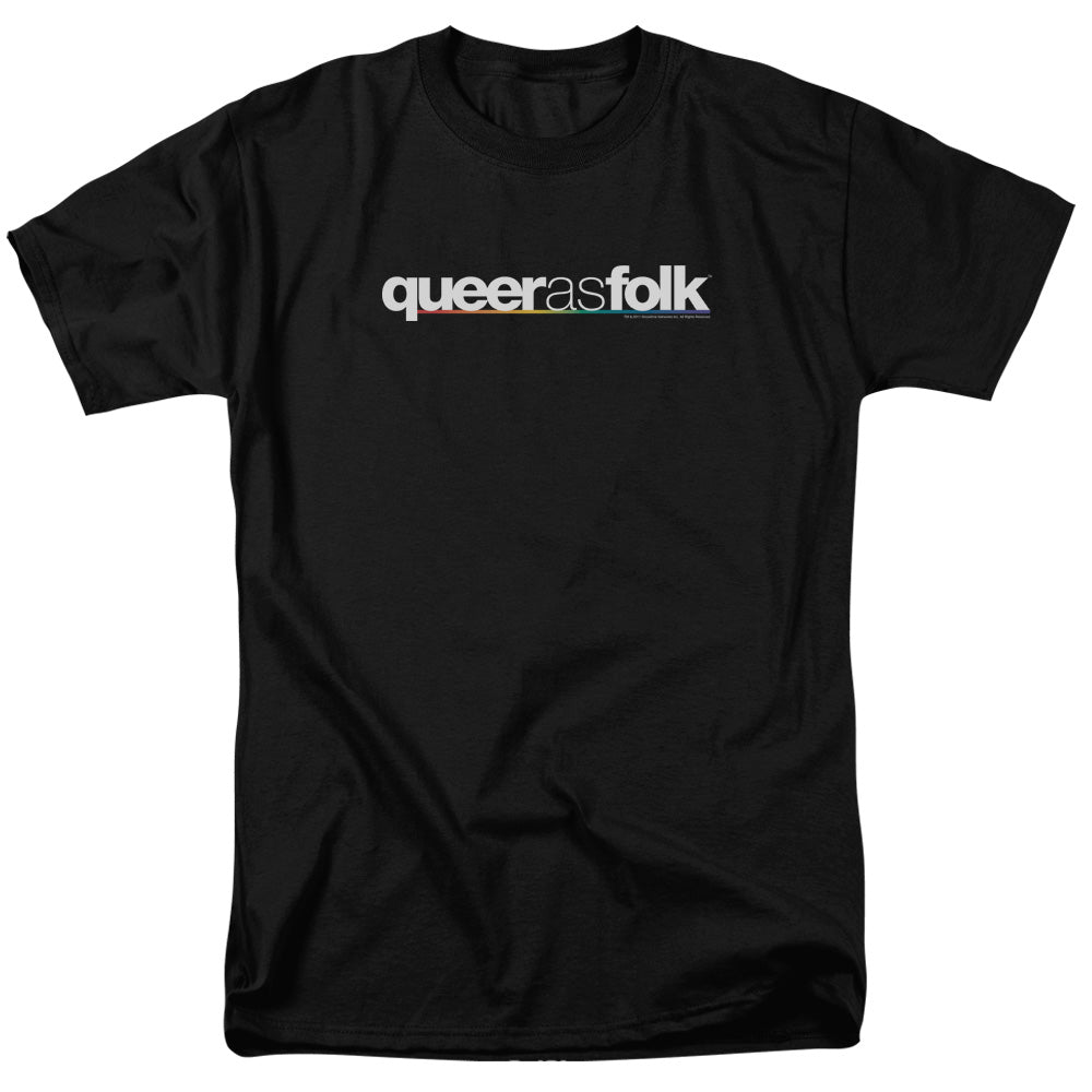Queer As Folk Logo Mens T Shirt Black