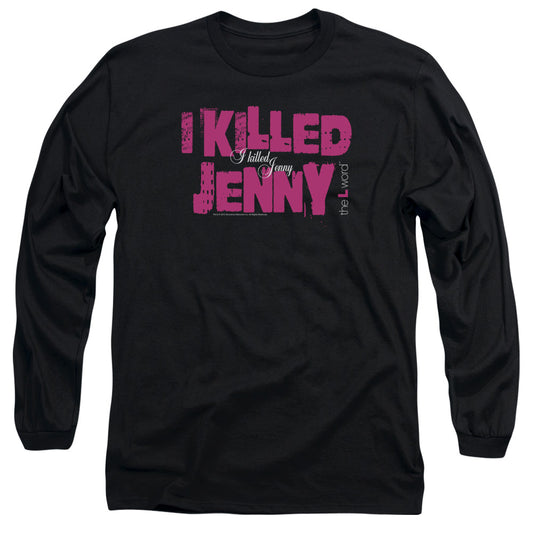 The L Word I Killed Jenny Mens Long Sleeve Shirt Black Officially Licensed