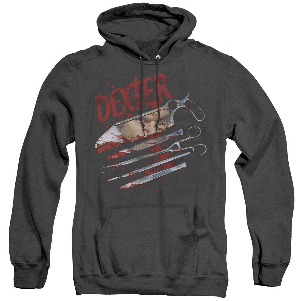 Dexter Blood Never Lies 2 Heather Mens Hoodie Black
