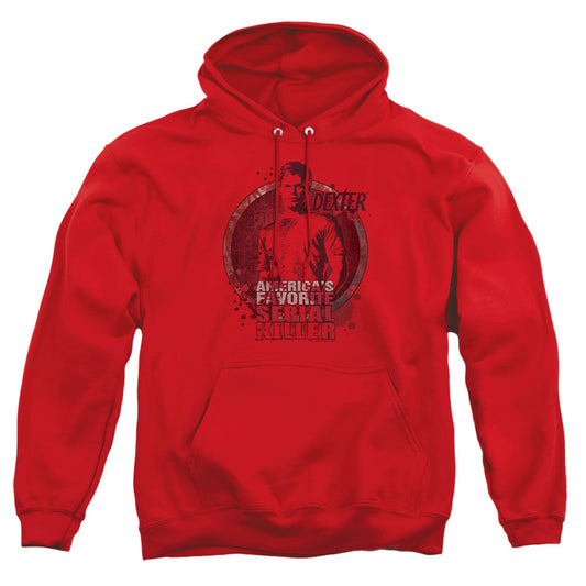 Dexter Americas Favorite Mens Hoodie Red
