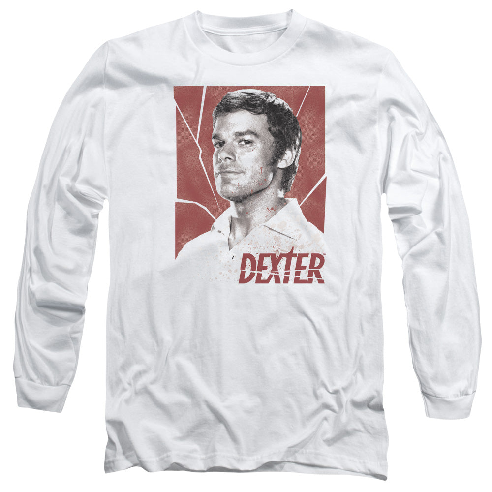Dexter Poster Mens Long Sleeve Shirt White Officially Licensed