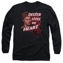 Load image into Gallery viewer, Dexter Bloody Heart Mens Long Sleeve Shirt Black Officially Licensed
