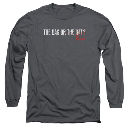 Ray Donovan Bag Or Bat Mens Long Sleeve Shirt Charcoal Officially Licensed