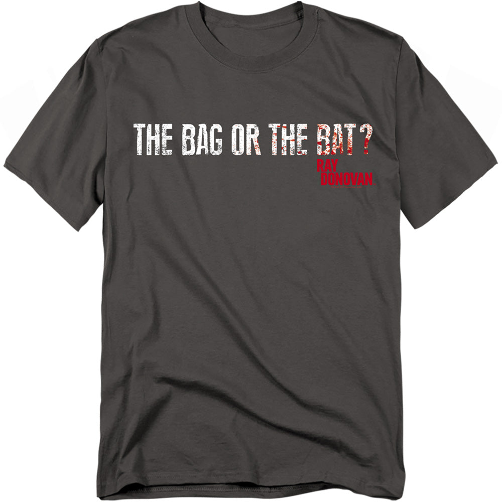 Ray Donovan Bag Or Bat Mens T Shirt Charcoal