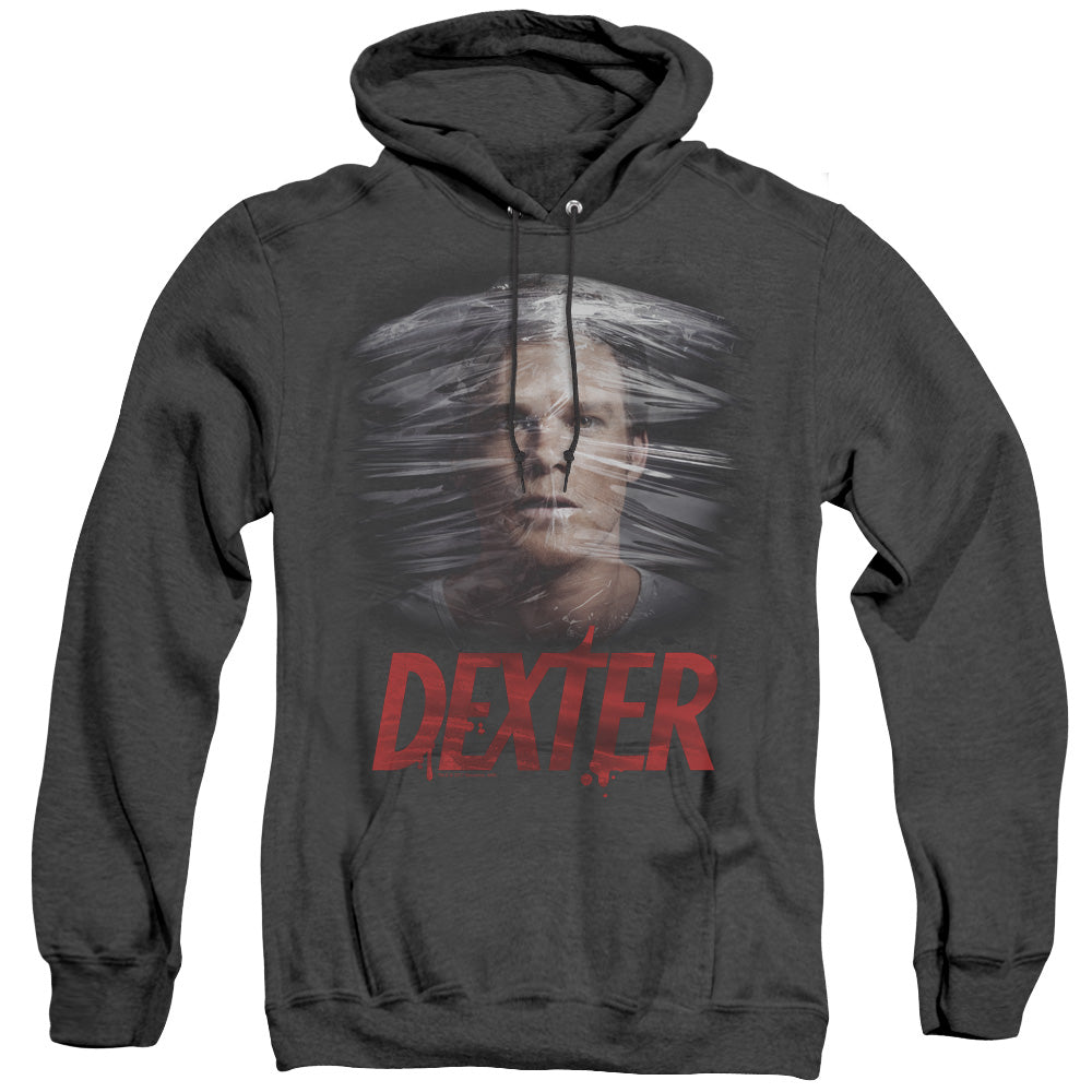 Dexter Plastic Wrap Heather Mens Hoodie Black