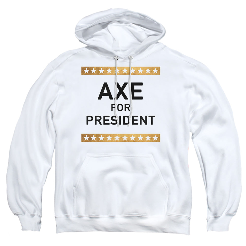 Billions Axe For President Mens Hoodie White