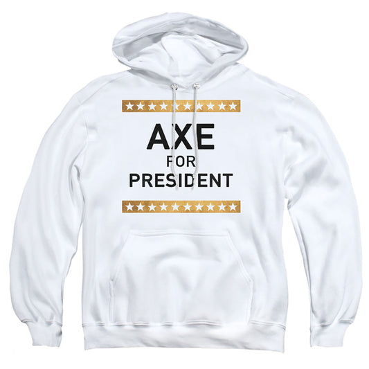 Billions Axe For President Mens Hoodie White