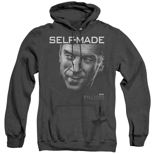 Billions Self Made Heather Mens Hoodie Black