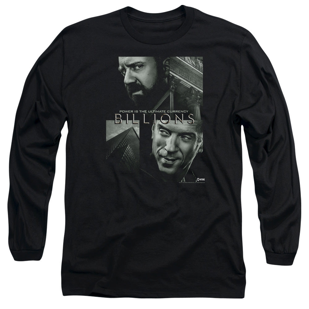 Billions Currency Poster Mens Long Sleeve Shirt Black Officially Licensed
