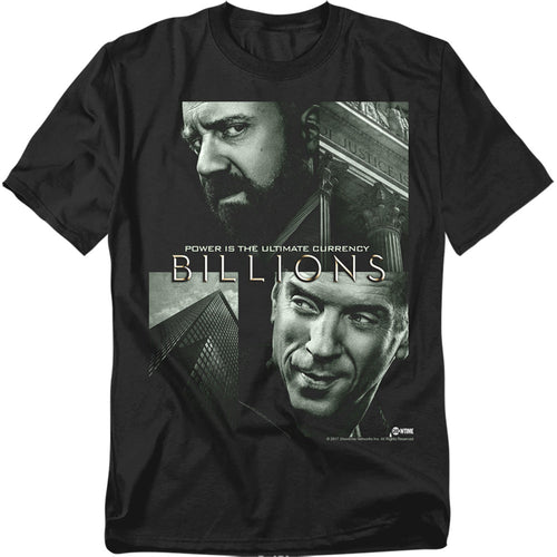 Billions Currency Poster Mens T Shirt Black