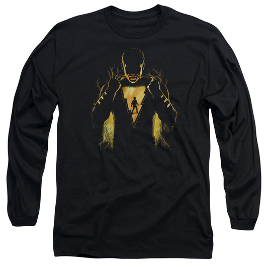 Shazam Movie Whats Inside Mens Long Sleeve Shirt Black Officially Licensed