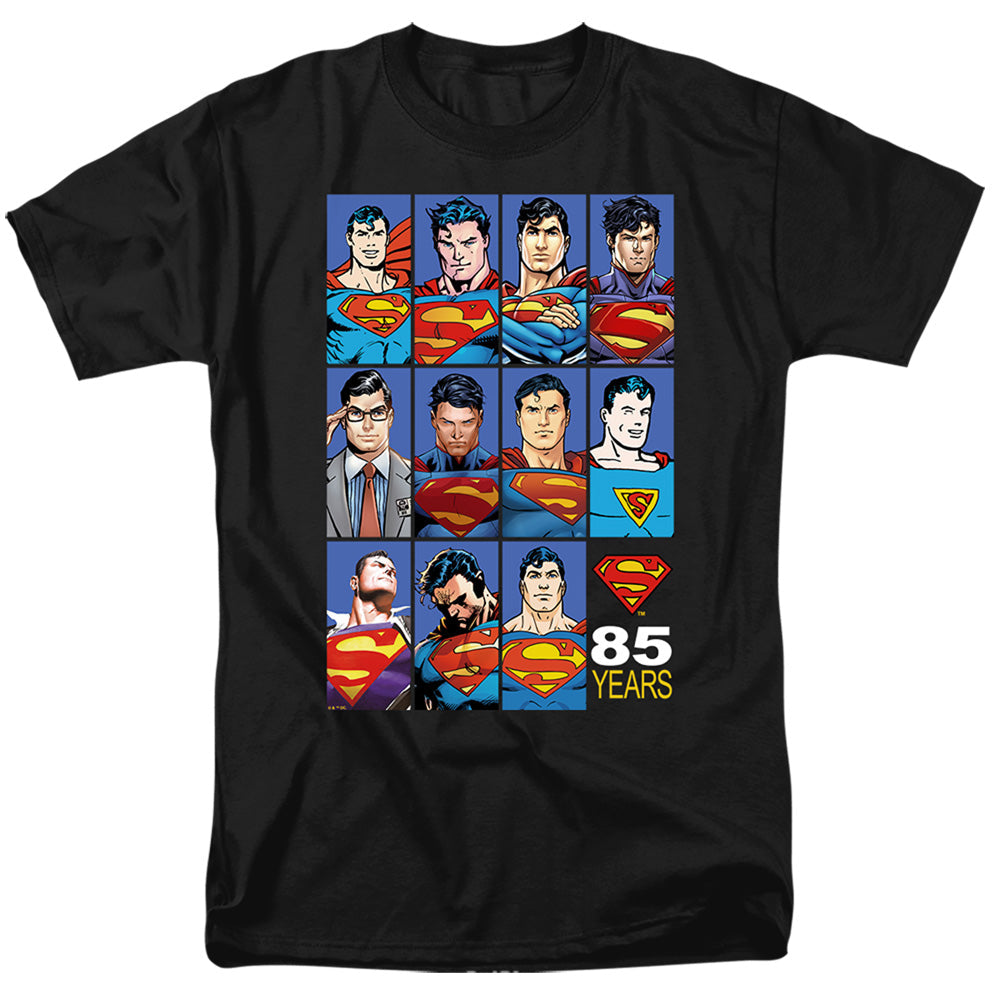 Dc Many Faces 85 Years Mens T Shirt Black