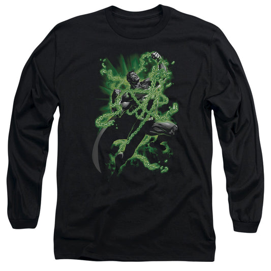 Superman Kryptonite Chains Mens Long Sleeve Shirt Black Officially Licensed