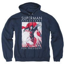 Load image into Gallery viewer, Superman Superman For President Mens Hoodie Navy
