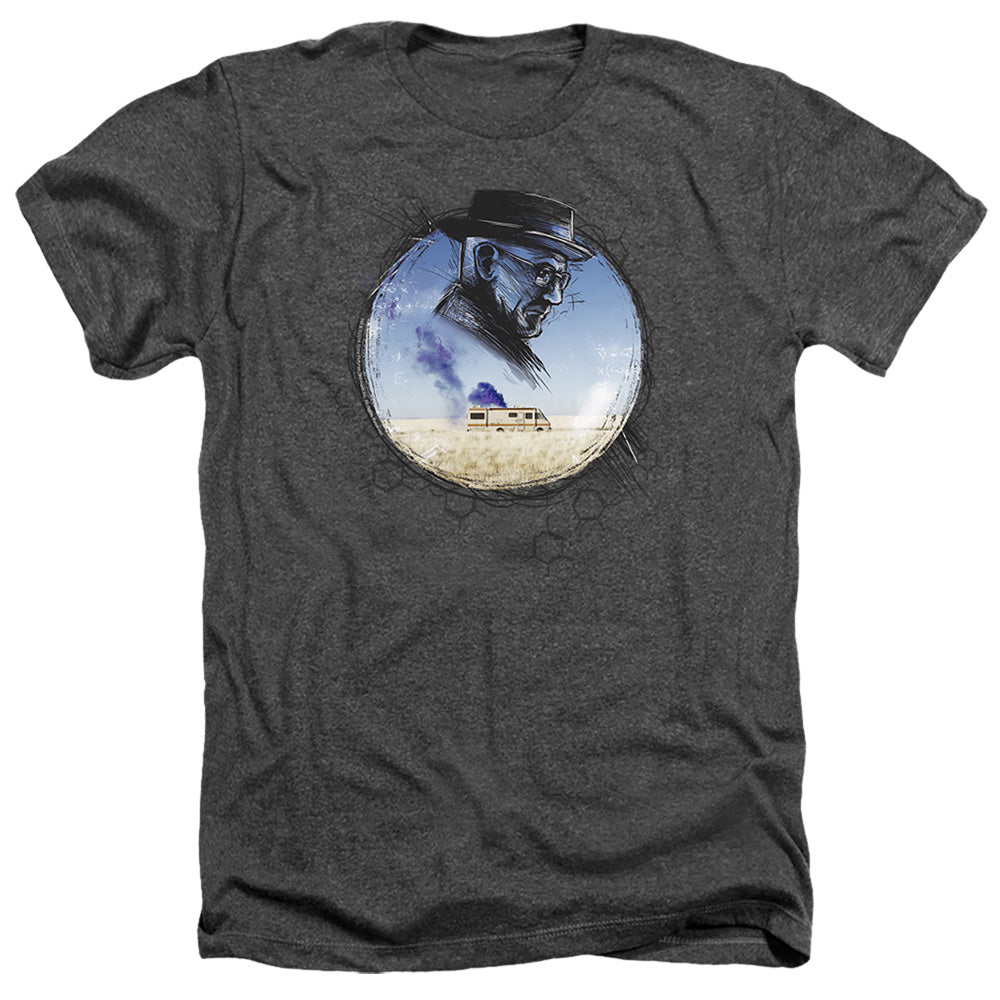 Breaking Bad Crystal Heather Mens T Shirt Charcoal