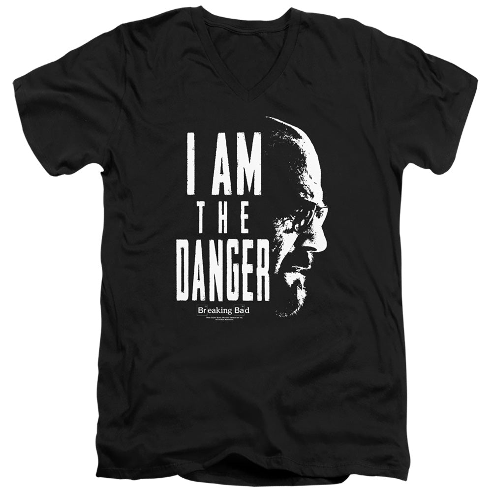 Breaking Bad The Danger Mens Slim Fit V-Neck T Shirt Black