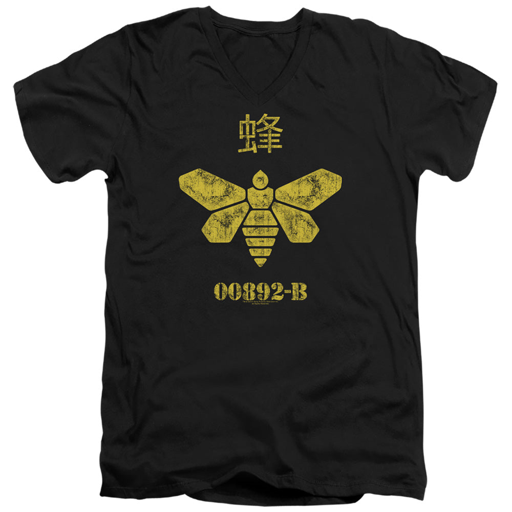 Breaking Bad Methylamine Barrel Bee Mens Slim Fit V-Neck T Shirt Black
