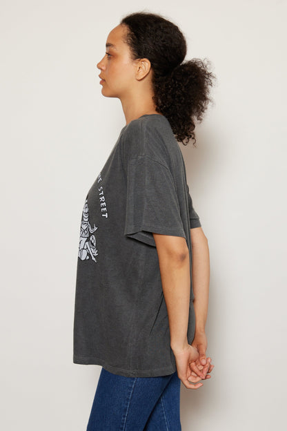 Sesame Street Peace and Love Tee Womens T Shirt Black