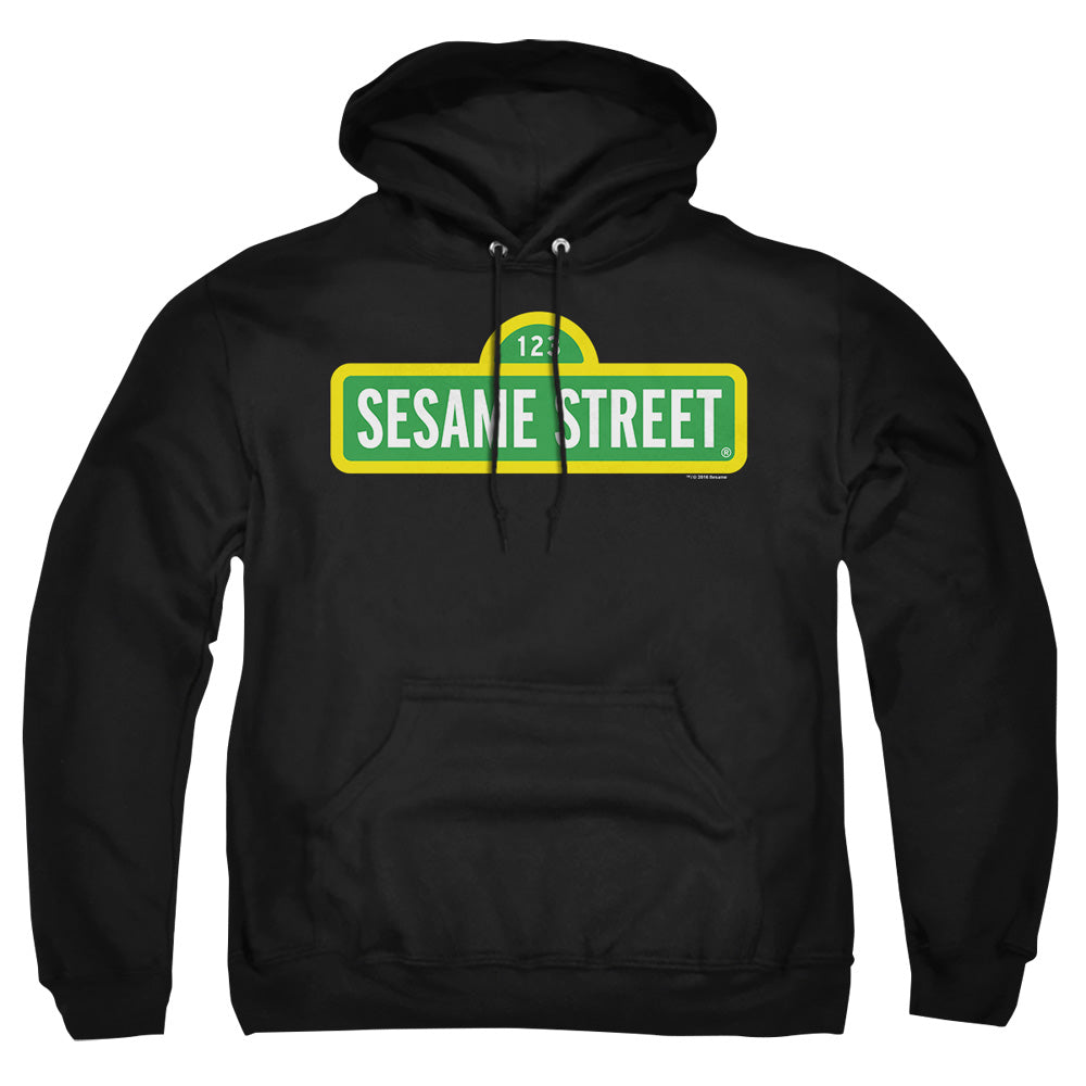 Sesame Street Logo Mens Hoodie Black