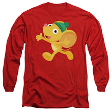 Load image into Gallery viewer, Sesame Street Furry Friend, Little Mouse Mens Long Sleeve Shirt Red Officially Licensed
