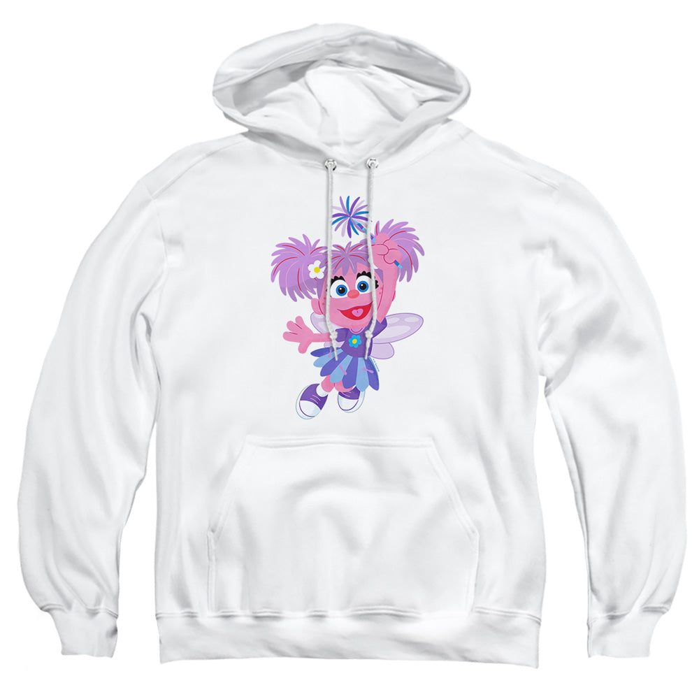 Sesame Street Furry Friends Forever! Abby Cadabby Mens Hoodie White