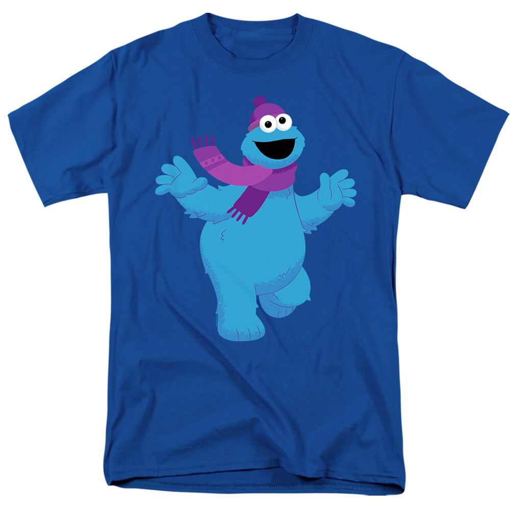 Sesame Street Furry Friends Forever! Cookie Monster Mens T Shirt Royal