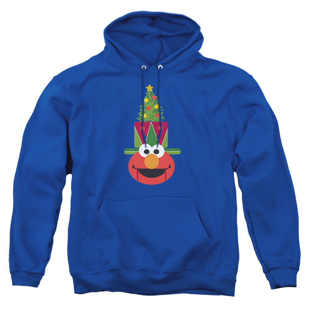 Sesame Street Christmas Nutcracker Elmo Mens Hoodie Royal