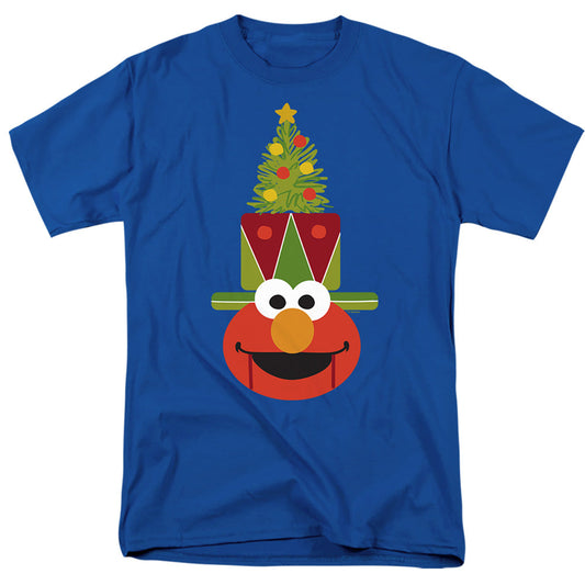 Sesame Street Christmas Nutcracker Elmo Mens T Shirt Royal