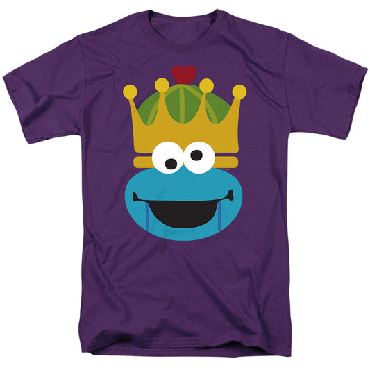 Sesame Street Christmas Nutcracker Cookie Monster Mens T Shirt Purple
