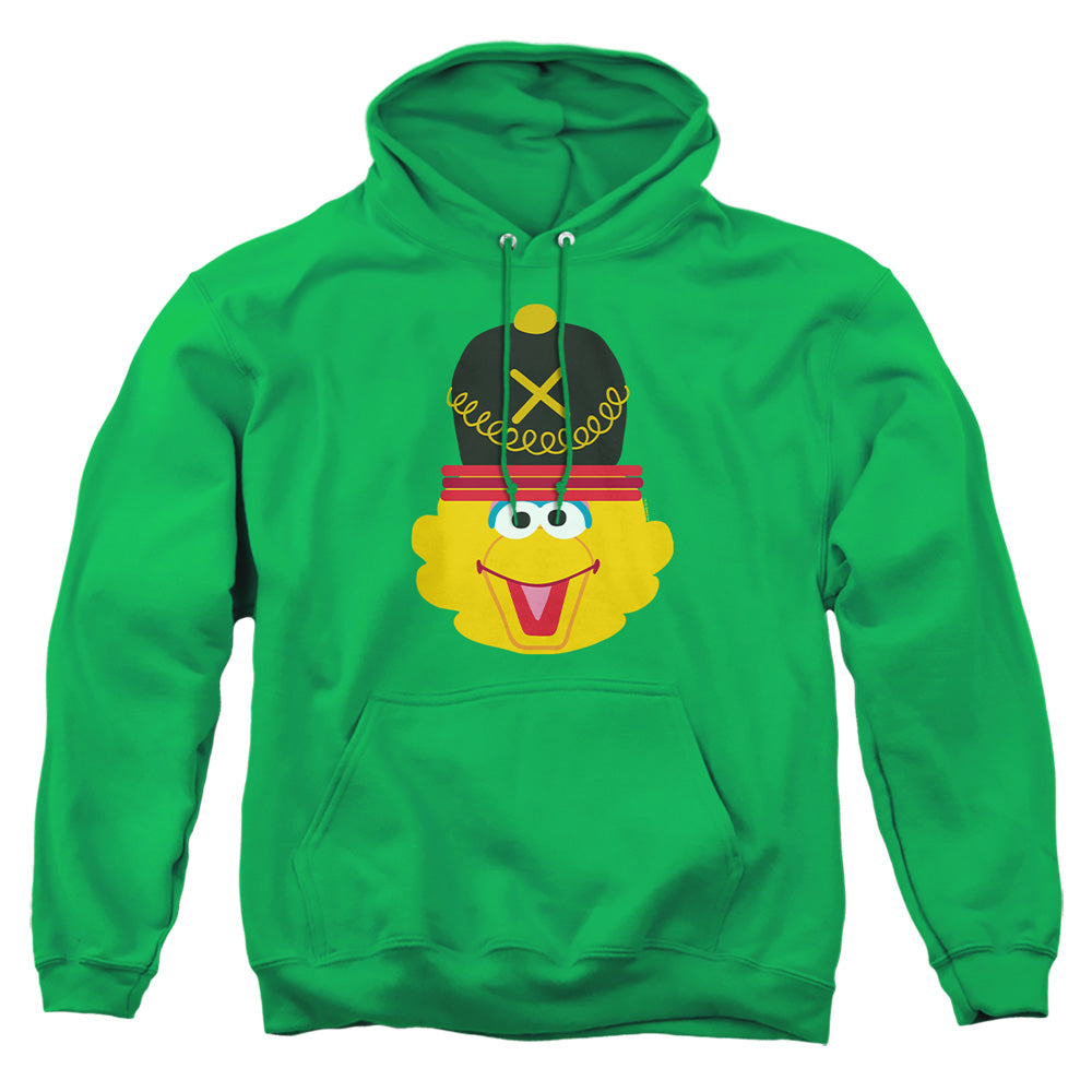 Sesame Street Christmas Nutcracker Big Bird Mens Hoodie Kelly Green