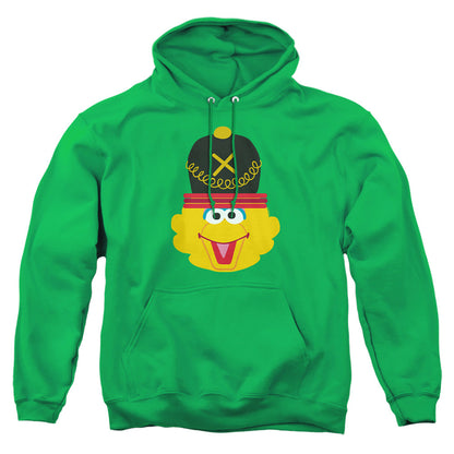 Sesame Street Christmas Nutcracker Big Bird Mens Hoodie Kelly Green