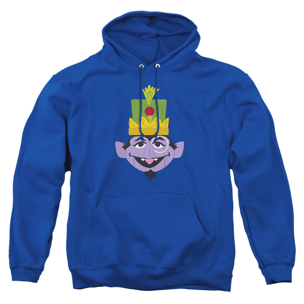 Sesame Street Christmas Nutcracker Count Mens Hoodie Royal