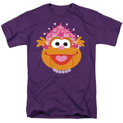 Sesame Street Christmas Nutcracker Zoey Mens T Shirt Purple