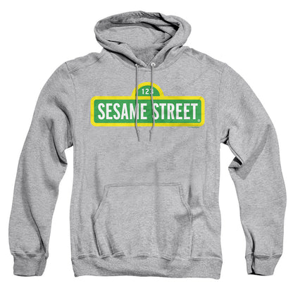 Sesame Street Logo Mens Hoodie Athletic Heather