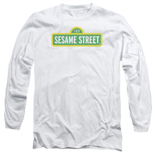 Load image into Gallery viewer, Sesame Street Logo Mens Long Sleeve Shirt White Officially Licensed

