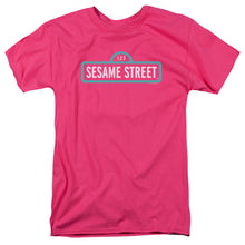 Load image into Gallery viewer, Sesame Street Alt Logo Mens T Shirt Hot Pink
