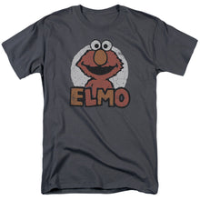Load image into Gallery viewer, Sesame Street Elmo Name Mens T Shirt Charcoal
