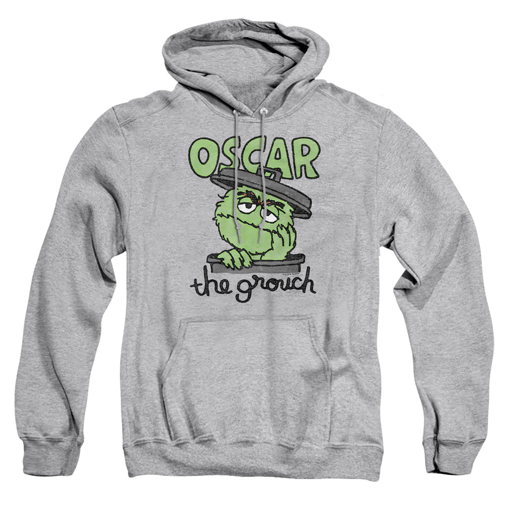 Sesame Street Canned Grouch Mens Hoodie Athletic Heather