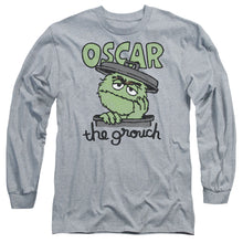 Load image into Gallery viewer, Sesame Street Canned Grouch Mens Long Sleeve Shirt Athletic Heather Officially Licensed
